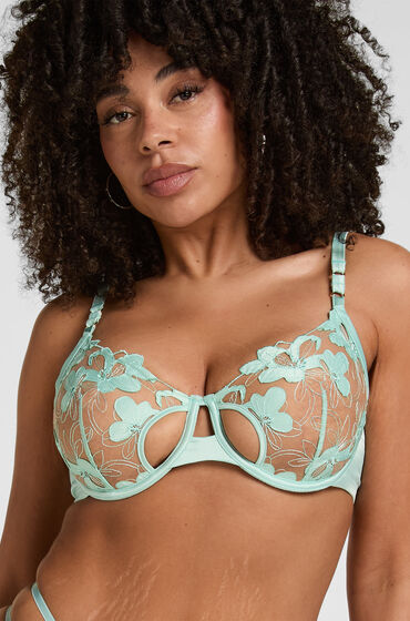 Ikke-Polstret BH Med Bøyle Bearice Grønn