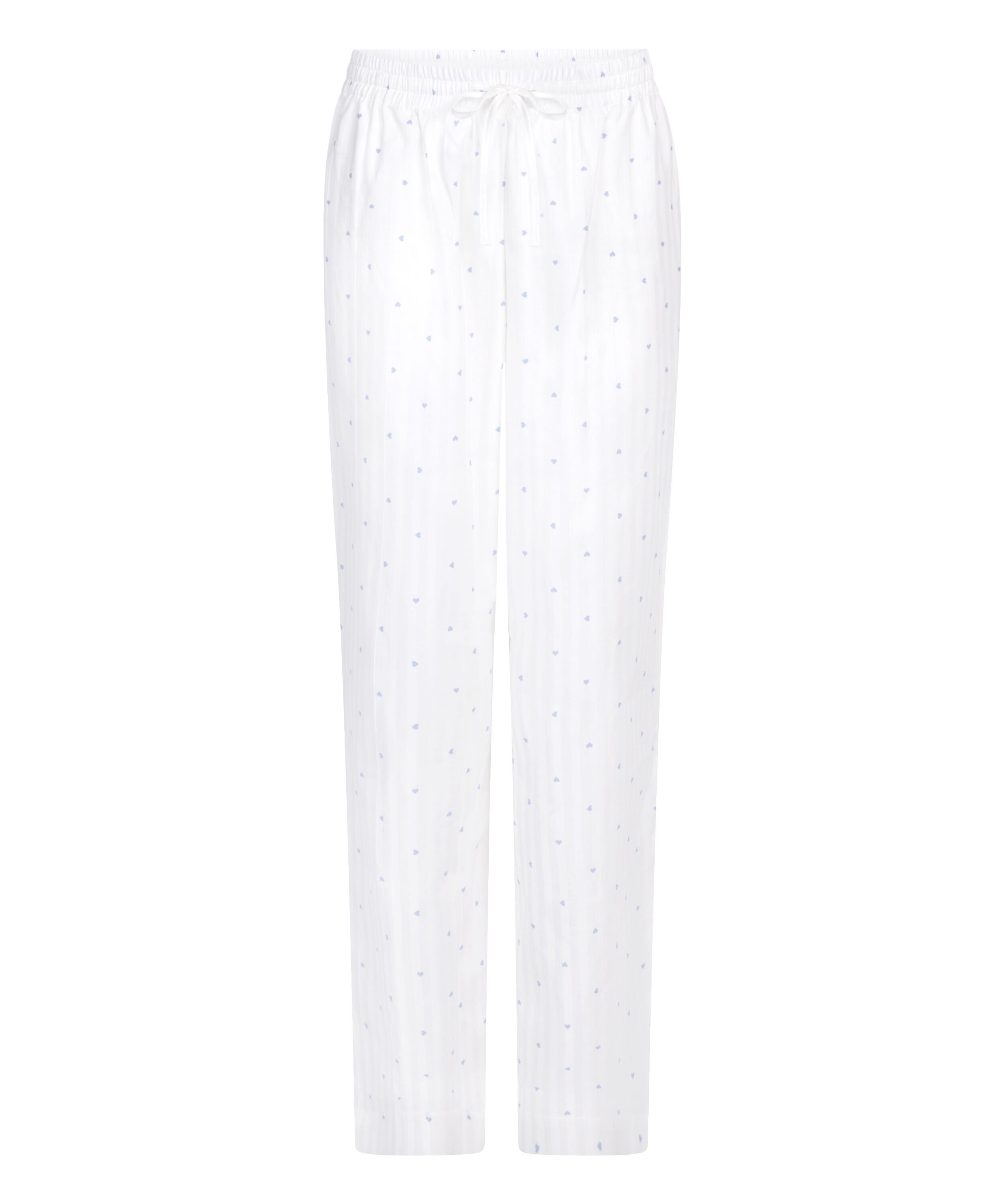 Pysjamasbukse Jacquard Hearts, Bl&aring;