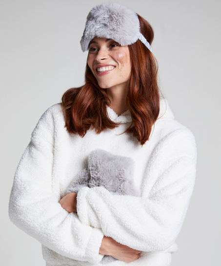 Varmtvannsflaske Sovemaskesett, Grå