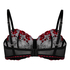 Peonie Non-Padded Underwired Bra, Svart