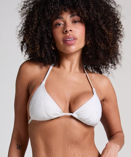 Giselle Triangle bikinitopp, Hvit