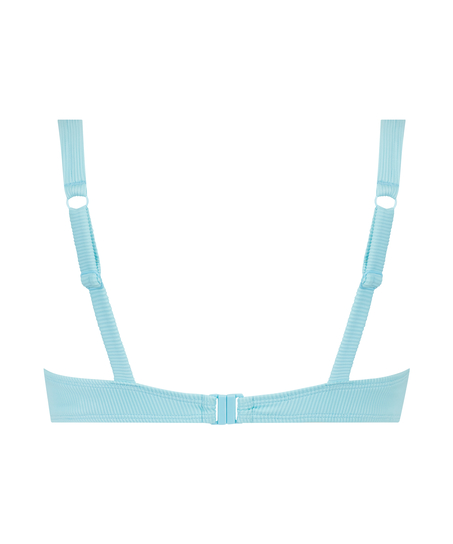 Texture upolstret bikinitopp med spiler, Svart