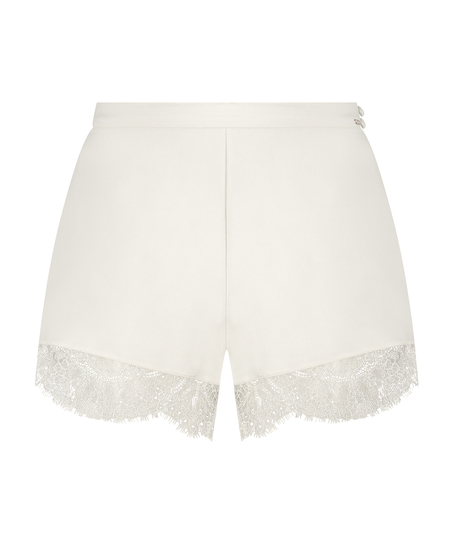 Satin Short Camille, Hvit