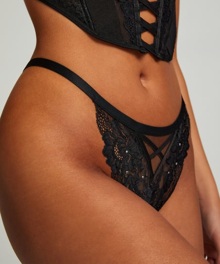 G-streng Gigi, Svart