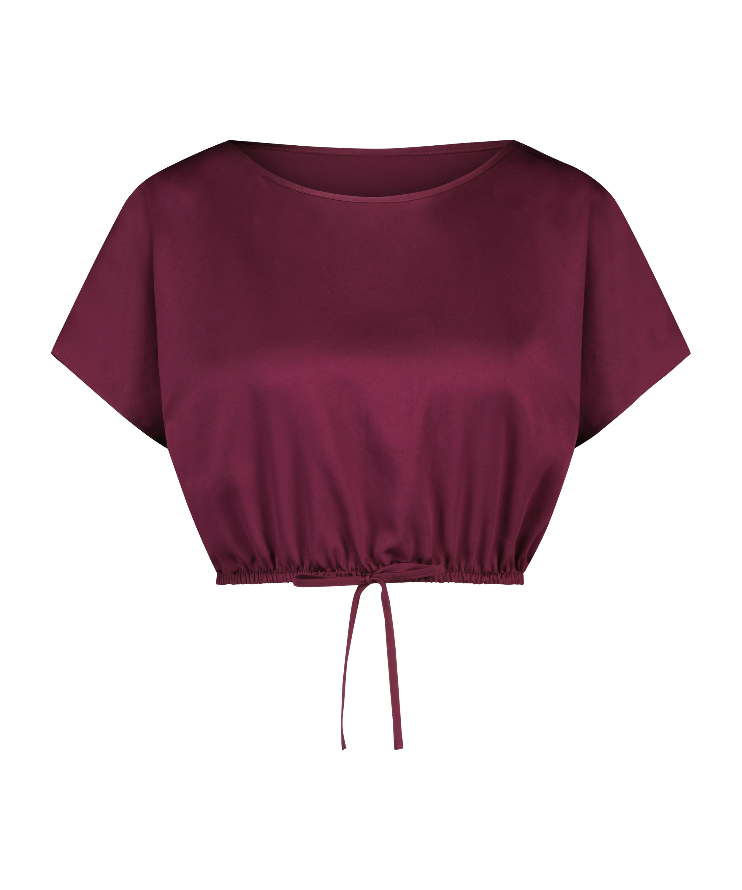 Cropped Top Satin, Lilla, main