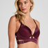 Vatterte longline push-up bøyle-bh Colette, Rød
