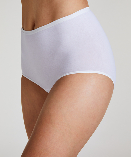 Maxi supersliptruse i bomull, Hvit