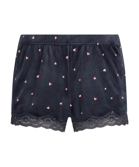 Velvet hearts shorts, Gr&aring;