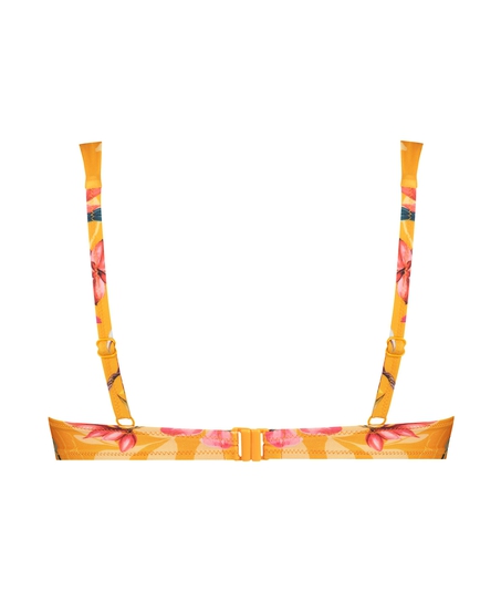 Orchid polstret bikinitopp med spiler, Gul