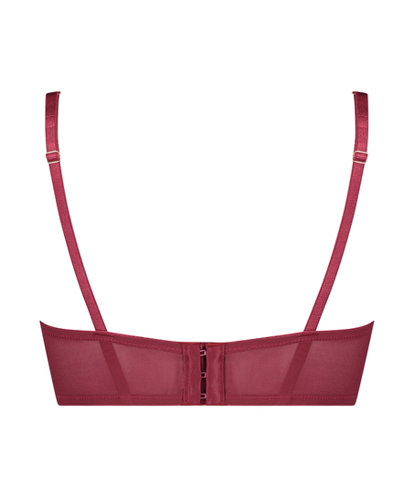 Chase polstret spile-BH med halve sk&aring;ler Rebecca Mir, R&oslash;d