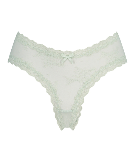 Brasiliansk truse V-shape Mesh, Beige