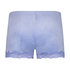 Velvet lace shorts, Blå