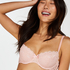 Jane Padded Underwired Bra, Rosa