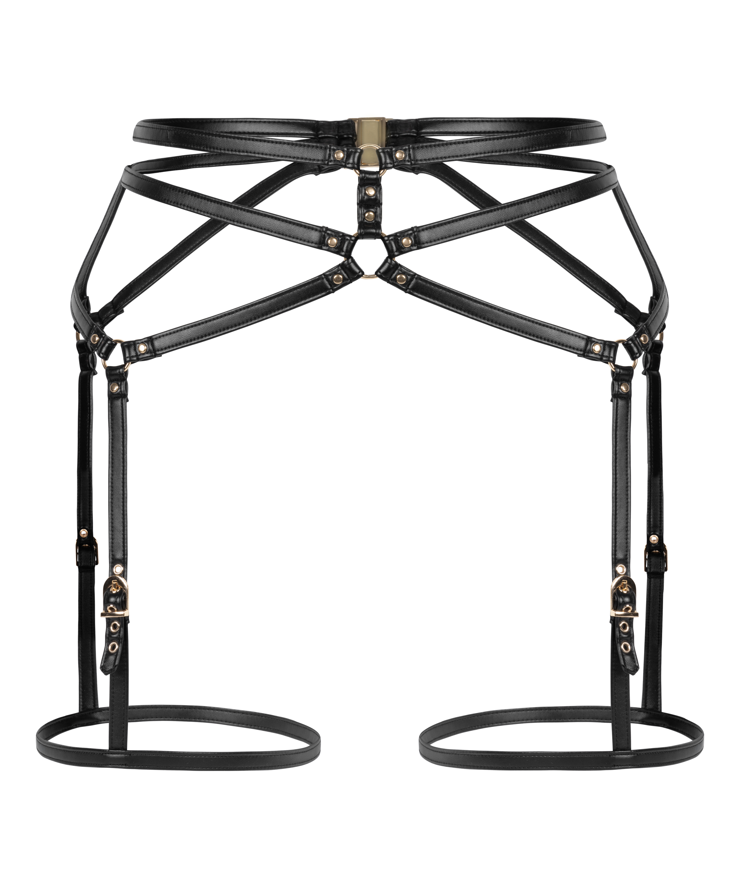 Private Sele i imitert skinn, Svart, main