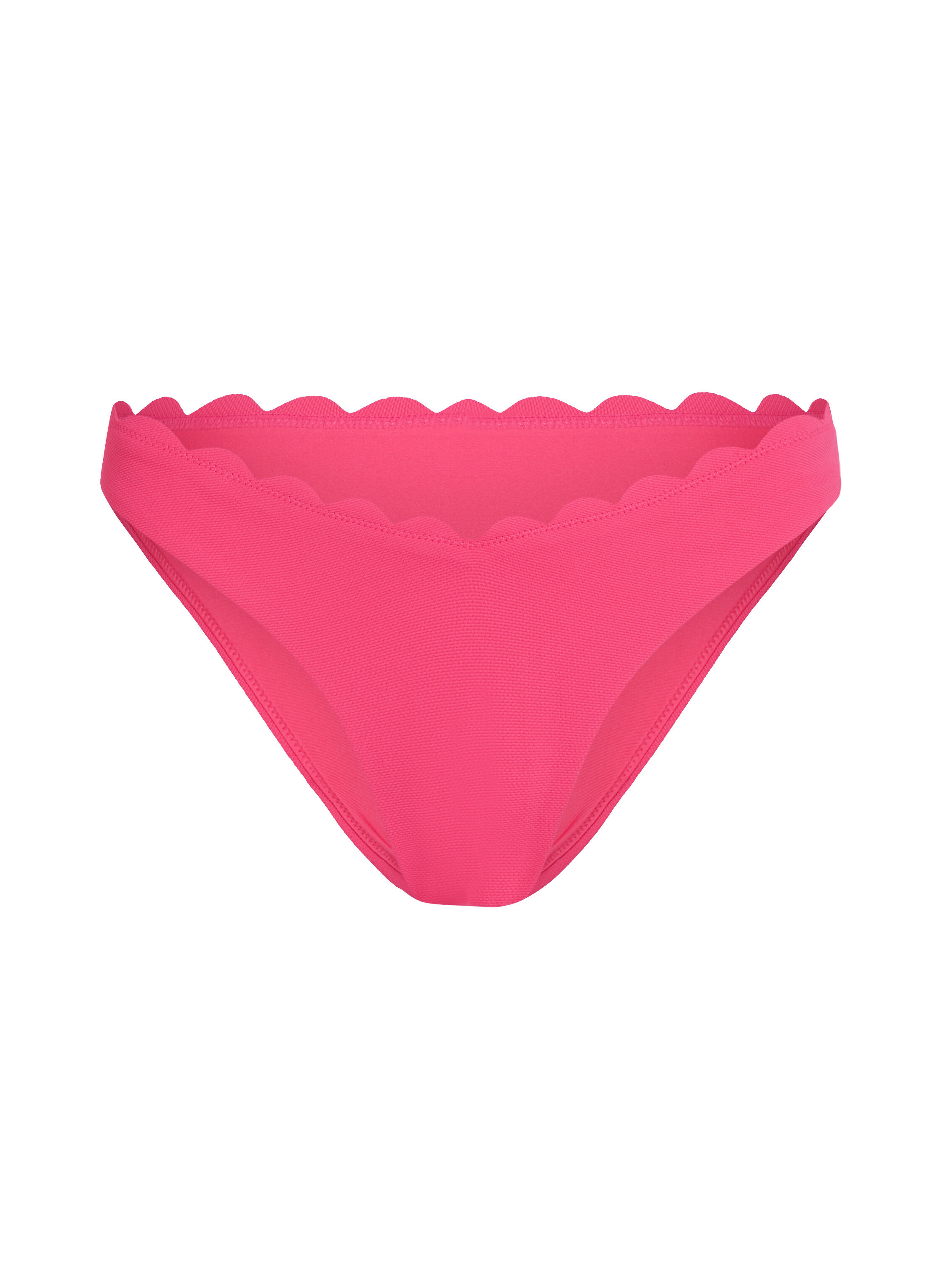 Høykuttet Bikini Underdel Scallop, Rosa