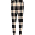 Twill check petite pysjamasbukse, Svart