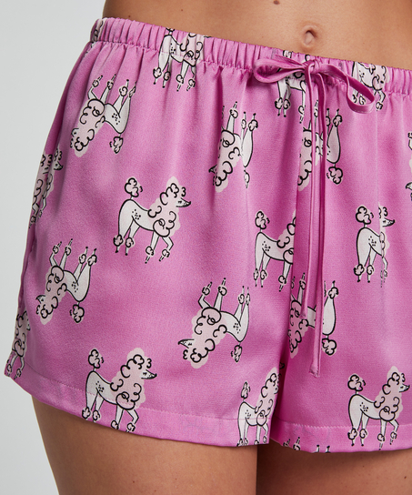 Pyjamasshorts i sateng, Lilla
