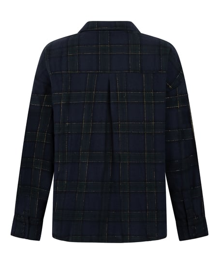 Pysjamatopp Flanell, Bl&aring;