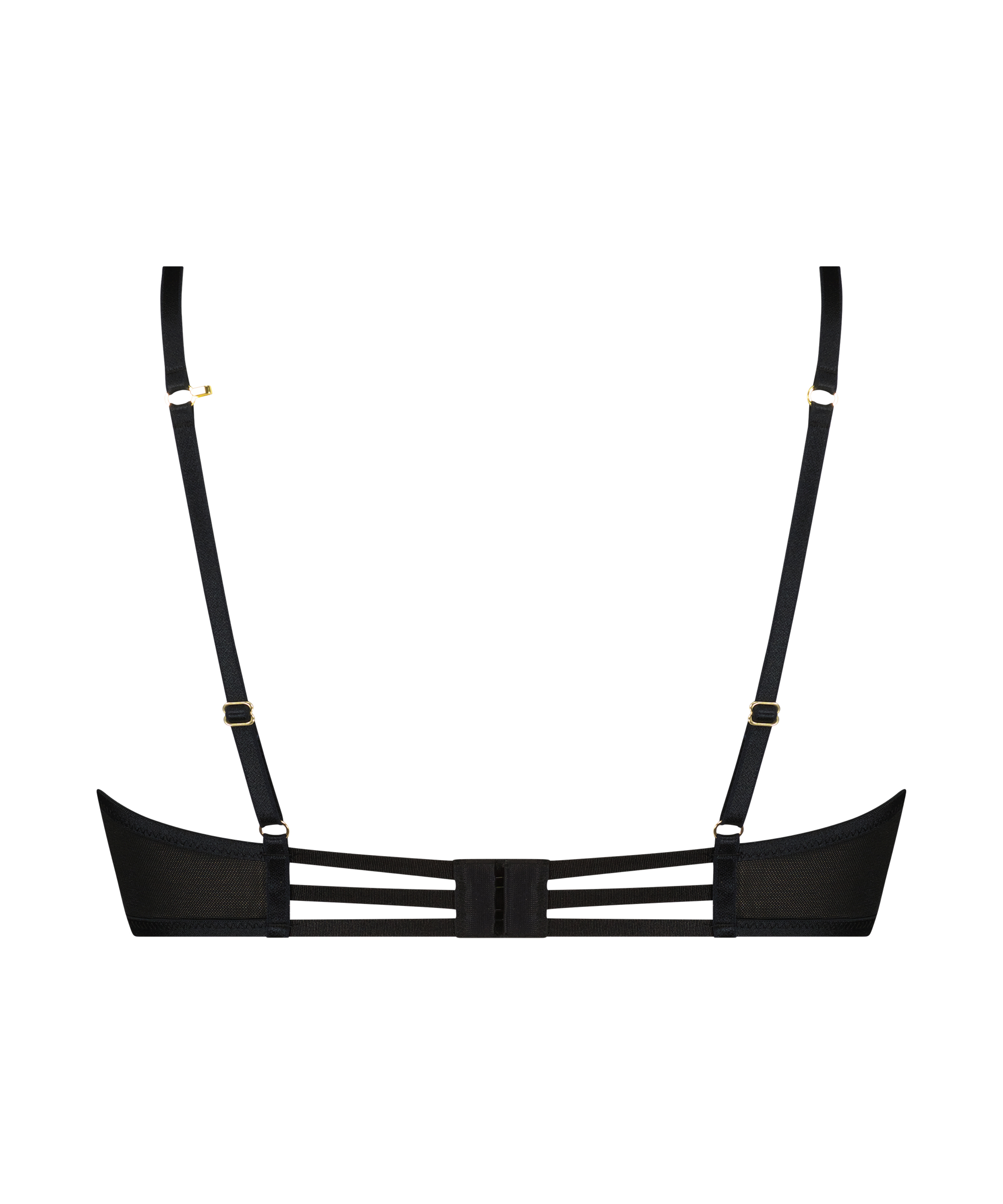 Effie upolstret BH med spiler, Svart, main