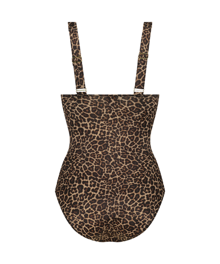Leopard badedrakt, Brun