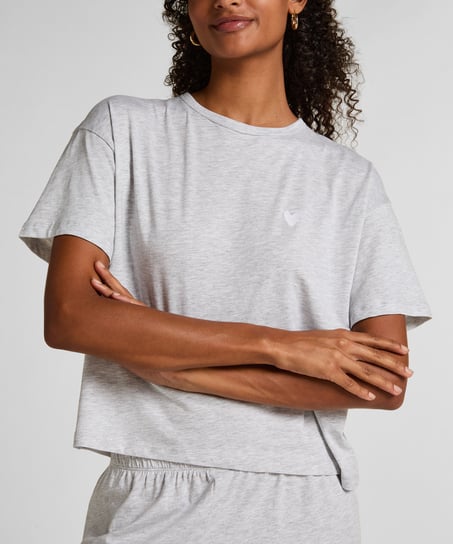 pyjamassett Jersey Heart, Grå