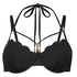 Scallop Glam foret bikinitopp med b&oslash;yle, Svart