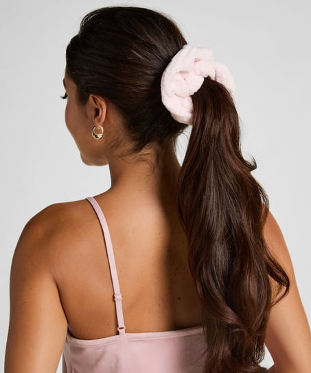 H&aring;rb&aring;nd og scrunchie, Rosa