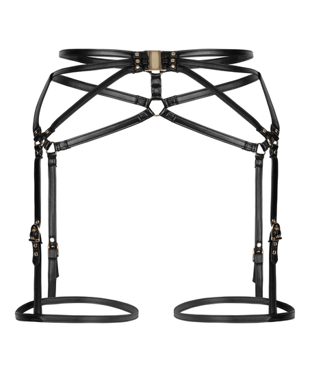 Private Sele i imitert skinn, Svart