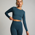 HKMX Sport cropped top Seamless, Grønn