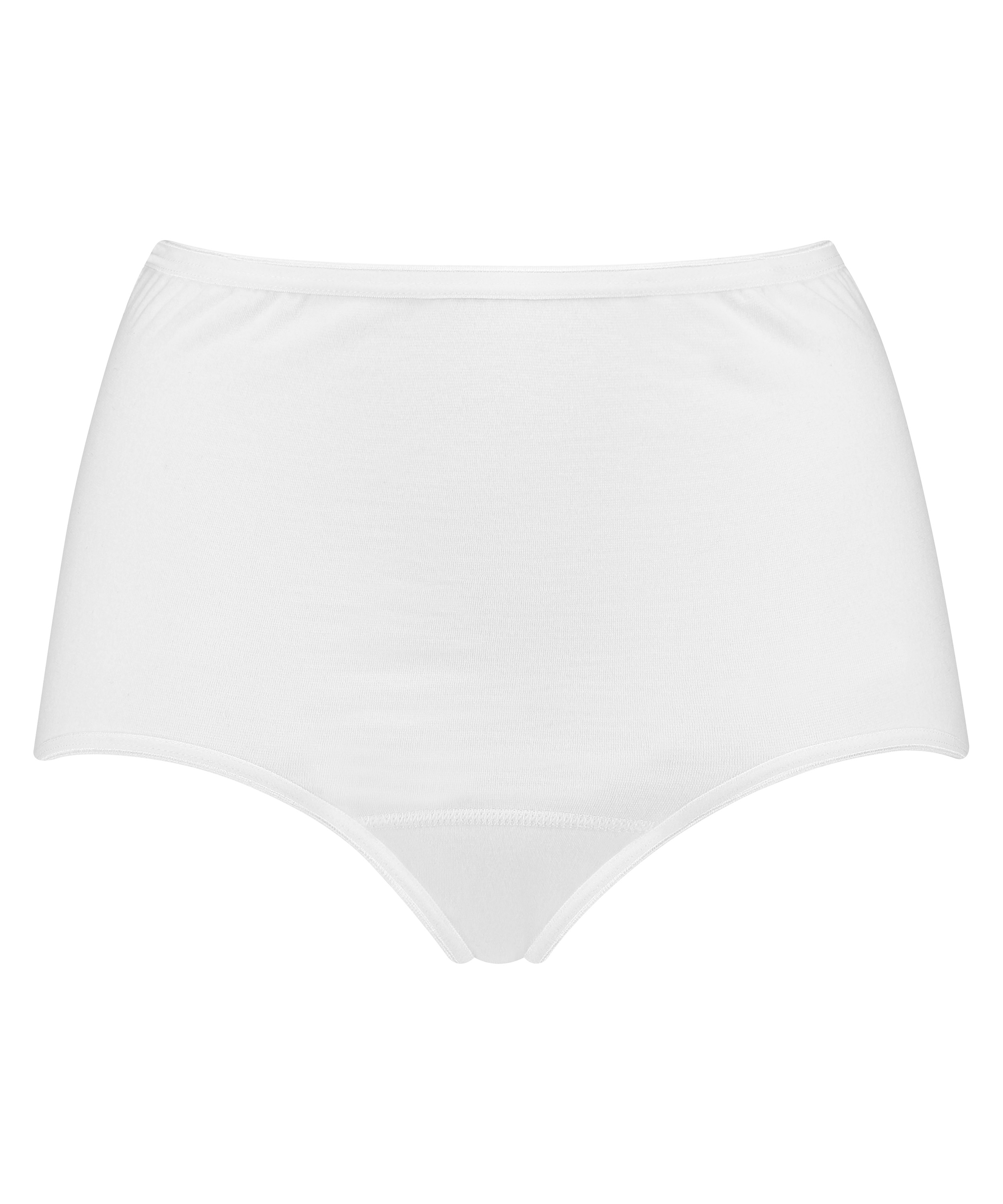 Maxi supersliptruse i bomull, Hvit, main