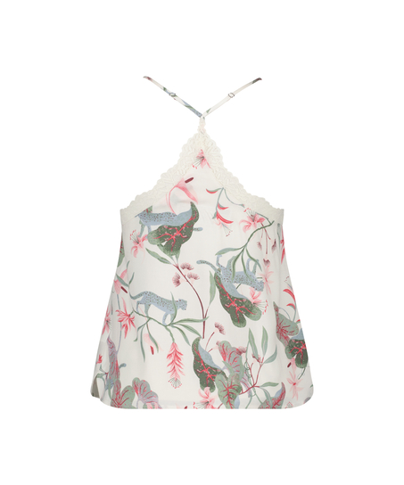 Cami-topp Woven Lace, Hvit