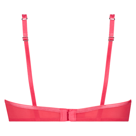 Polstret spile-BH med halve skåler Duckie, Rød