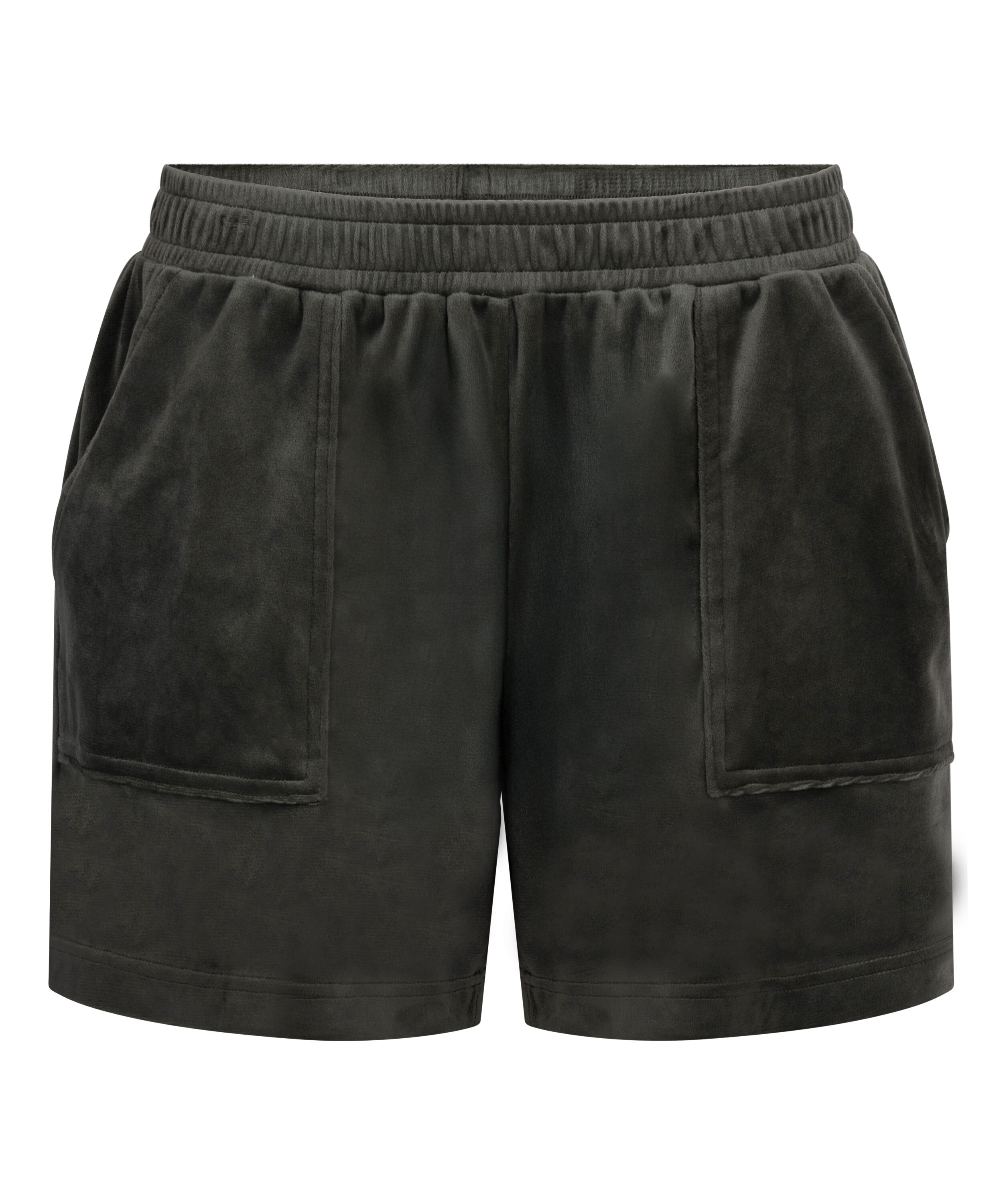 Velours Pocket shorts, Gr&oslash;nn