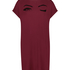 Nattskjorte med rund hals, R&oslash;d