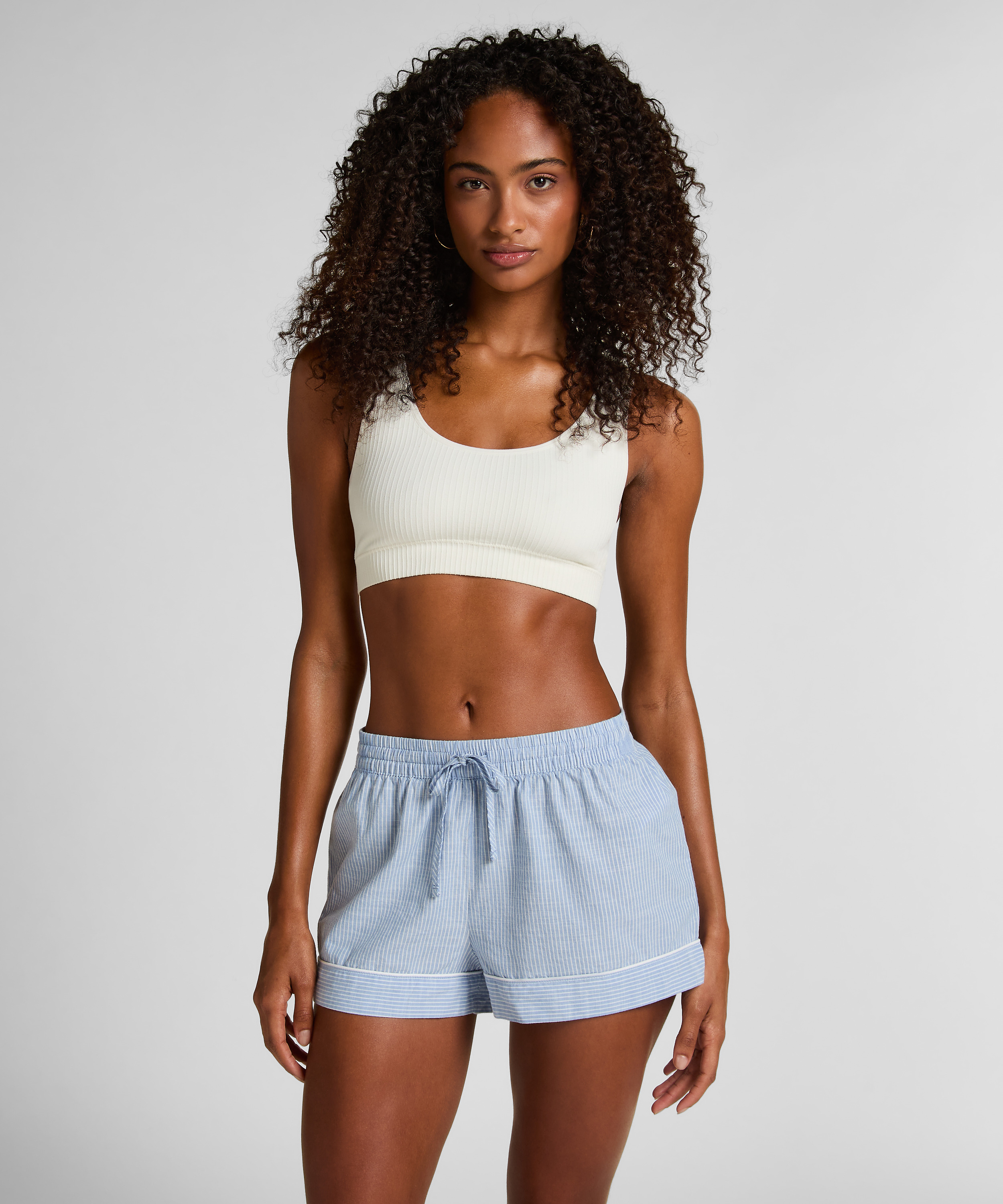 Cotton shorts, Bl&aring;, main