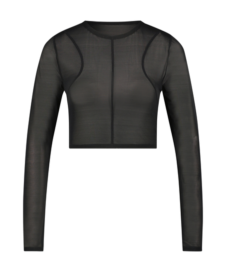 Lia nettingtopp HKM x NA-KD, Svart