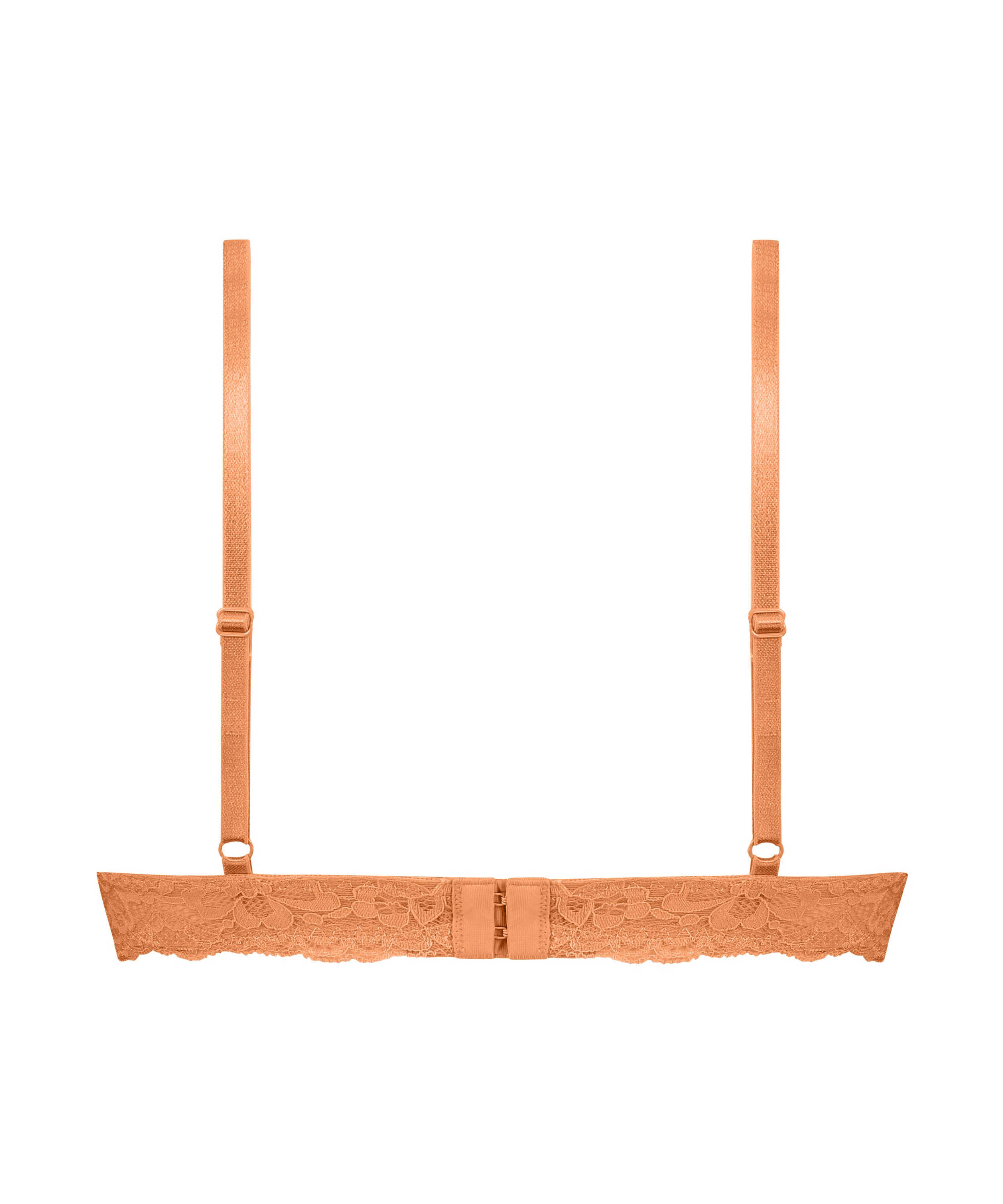 Vattert bh med bøyle push-up Marine, Oransje, main