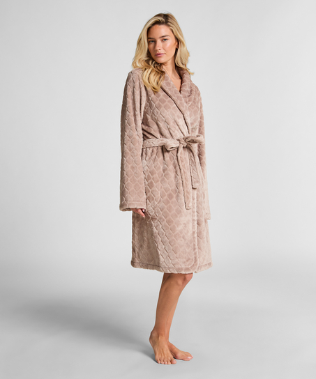 Badekåpe Fleece, Beige