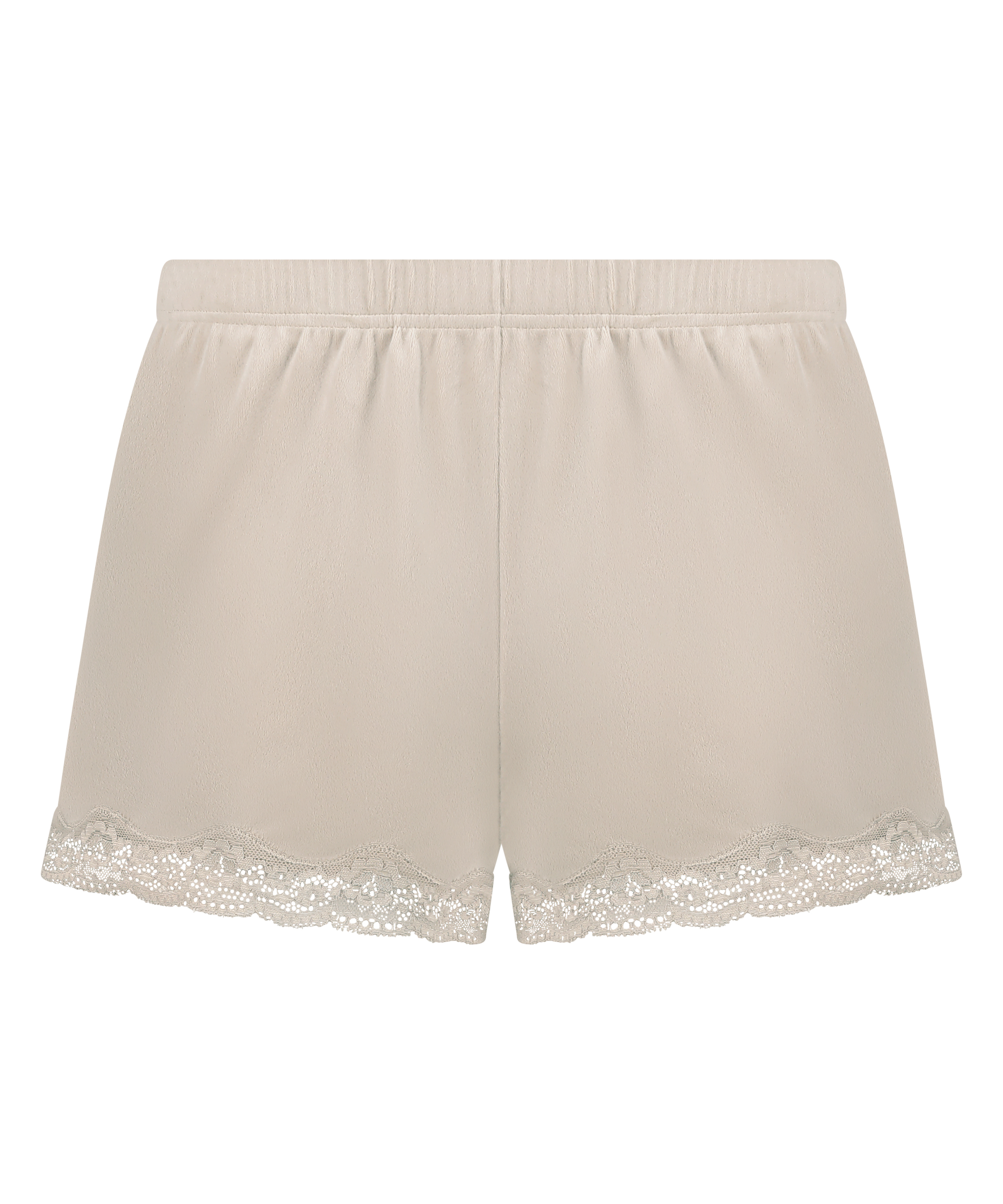 Shorts i blondevelur, Beige, main