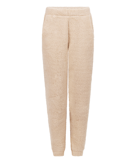 Fleece Snuggle joggebukse, Beige