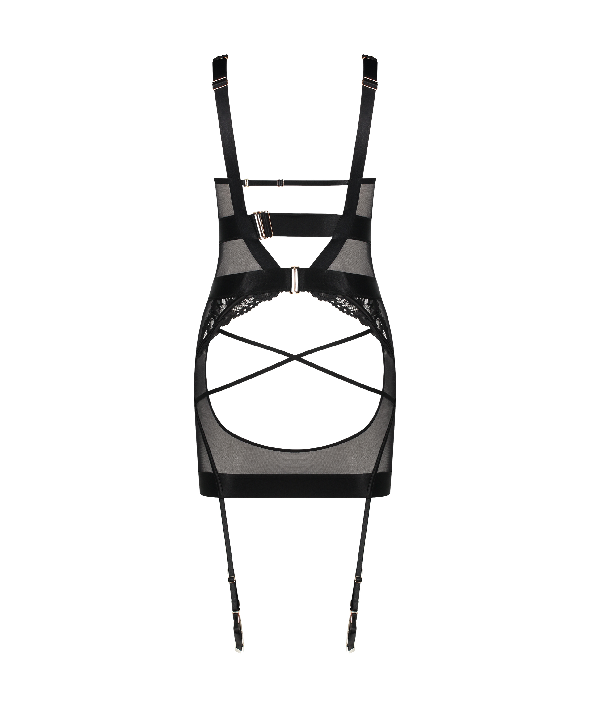 Slipkjole Elsa, Svart, main