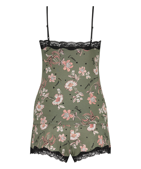 Flower Words pyjamassett, Grønn