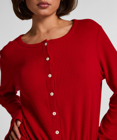 Onesie Short Jersey Rib, R&oslash;d