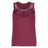 Jersey Lace Top, Rød