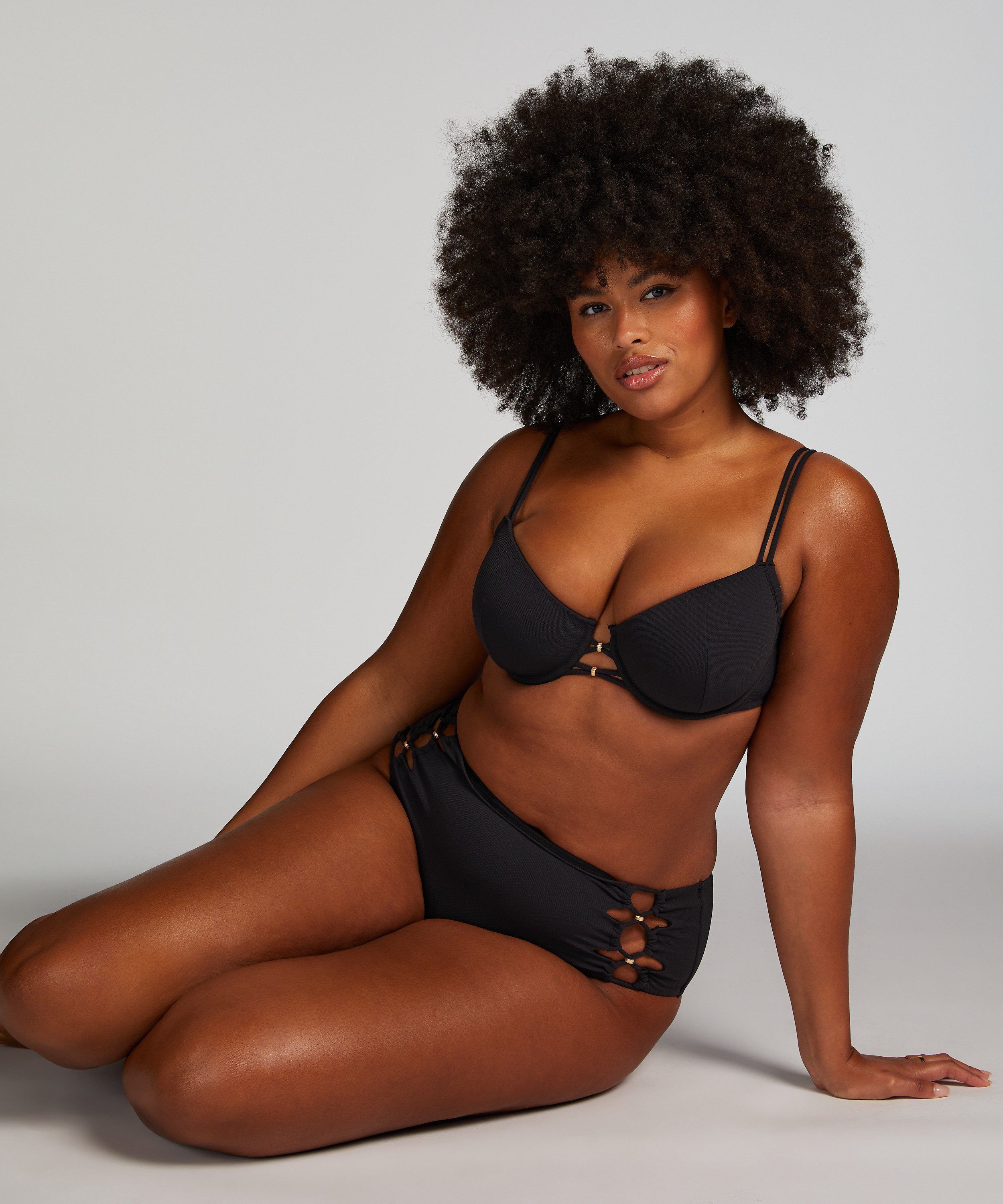 Bikinitopp Holbox, Svart, main