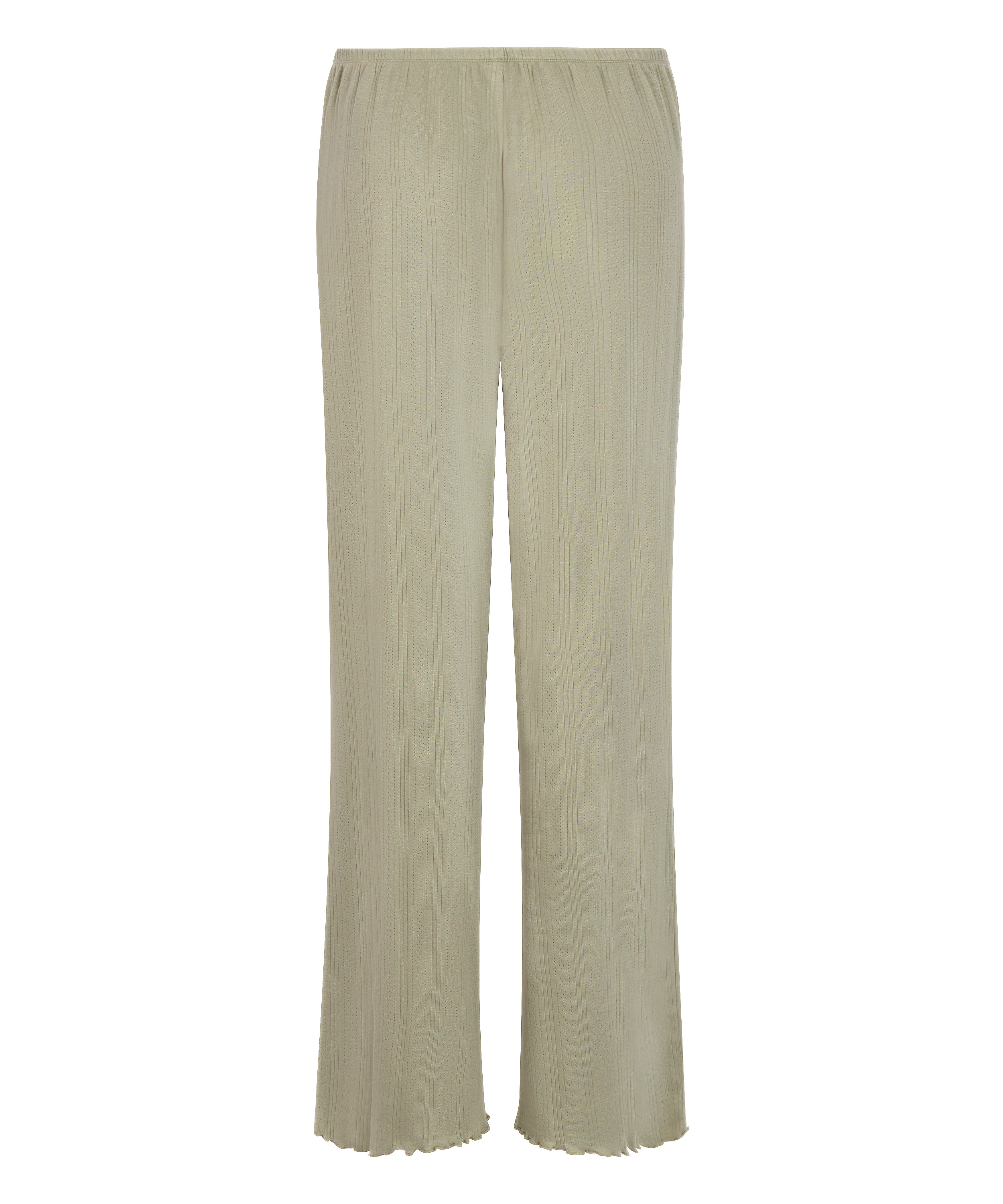 Pyjama Pant Loose Pointelle, Grønn, main