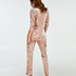 Boyfriend Crushed Velvet Pyjamas, Rosa