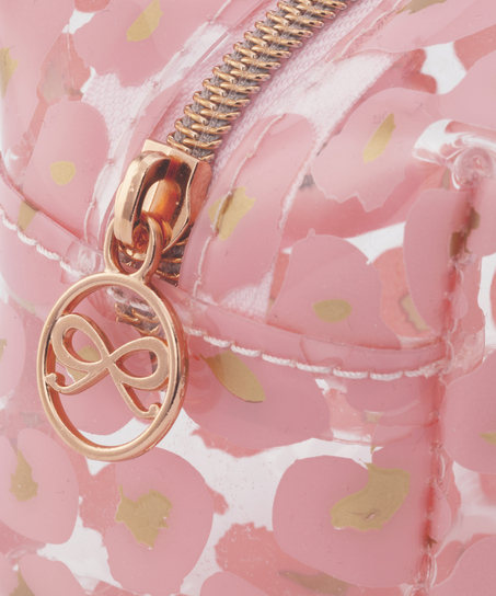 Leopard makeupveske, Rosa