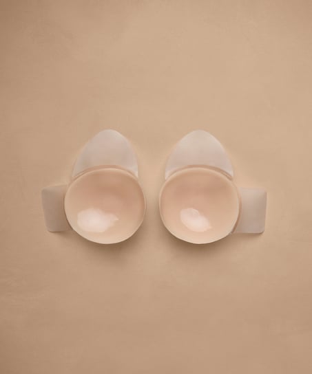 Selvklebende brystsk&aring;ler med l&oslash;ft, Beige