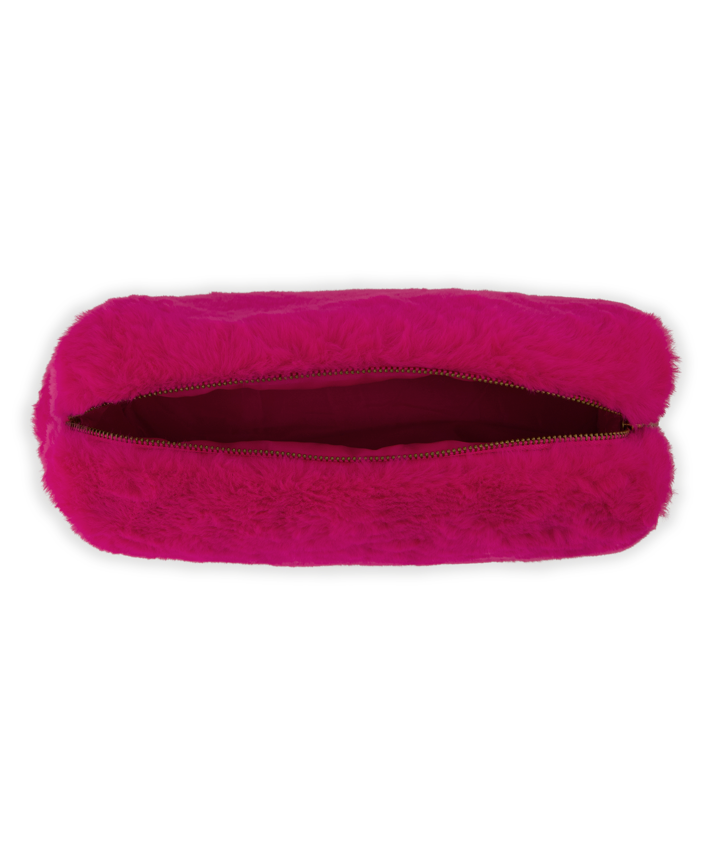 Make-up bag Fake fur, Rosa, main